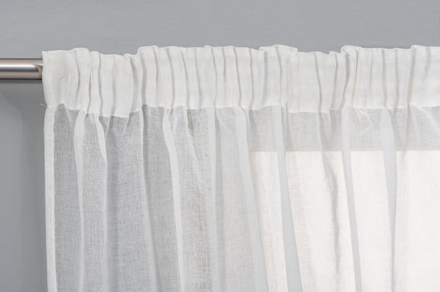 EASYHOME CURTAIN LASERTA WHITE/GREY 140Χ270CM