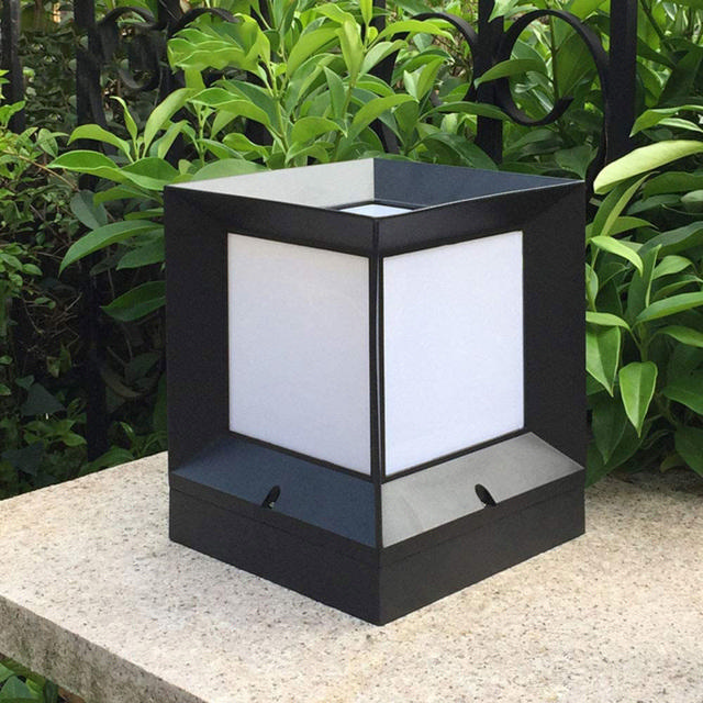 SOLAR GARDEN LIGHT LED 3W 2CCT E27 IP54 ALUMINIUM BLACK