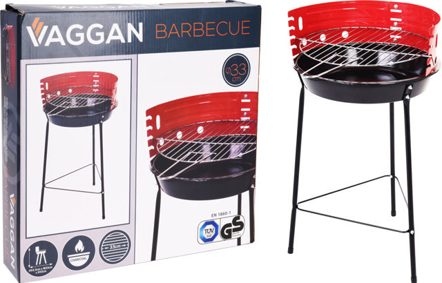 BBQ HALF OPEN Ø33CM GS TUV