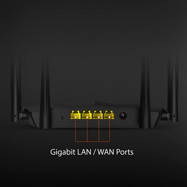 TENDA AC8 AC1200 MU-MIMO GIGABIT ROUTER 867MBPS/5G + 300MBPS/2.4G 4 PORTS IPV6