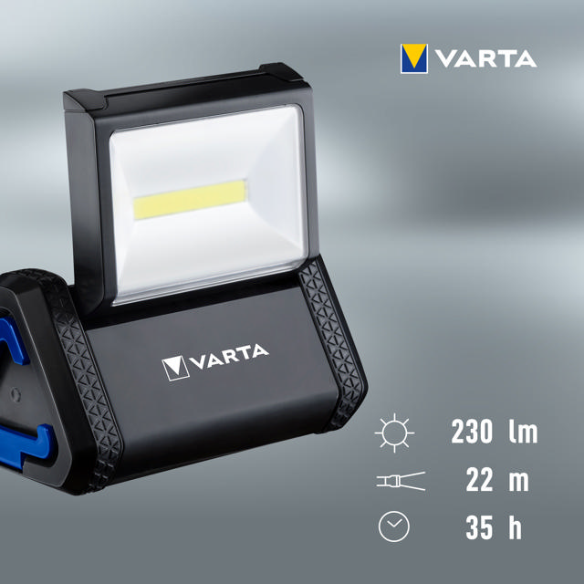 VARTA WORK FLEX AREA LIGHT FLASHLIGHT INCL. 3X LONGLIFE POWER AA