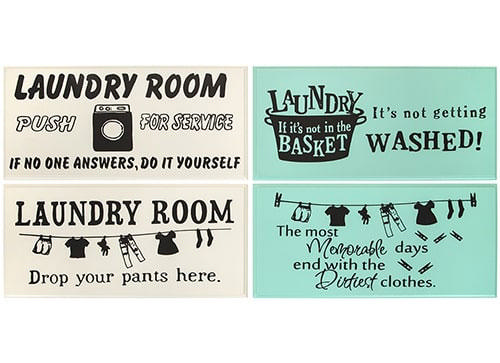 LAUNDRY METAL HANGING SIGN 1 PC