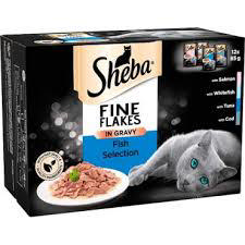 SHEBA WET CAT FOOD POUCH FISH SELECTION 12X85GR