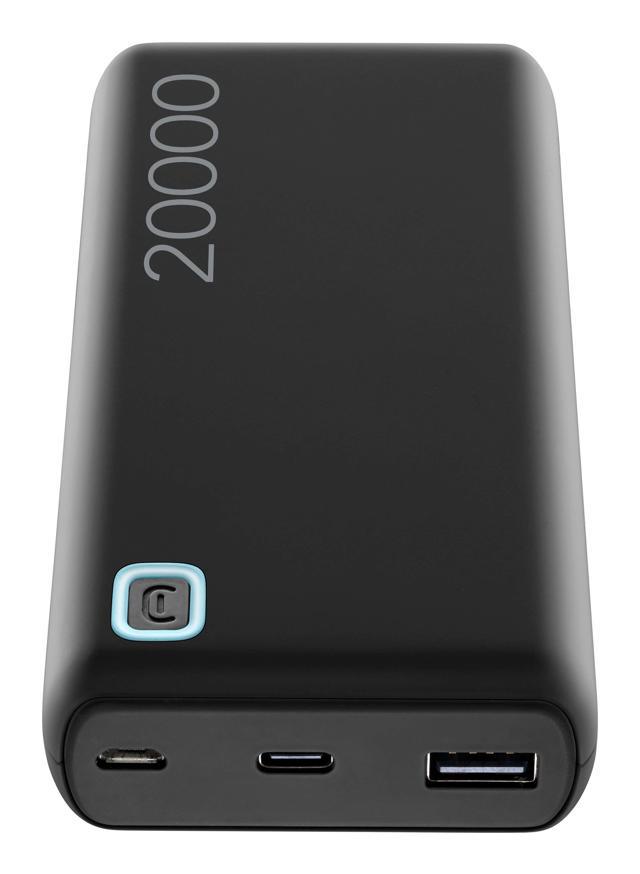 CELLULAR LINE POWER BANK THUNDER 20000mAh ΜΑΥΡΟ