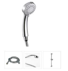 MIRTAK UNICA VERO SET CHROME WITH HANDSHOWER 22CM HOSE 150CM AND BAR 60CM