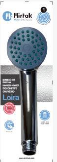 MIRTAK LOIRA HANDSHOWER 1 FUNCTION CHROME 19CM