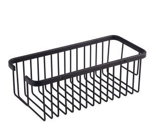 MIRTAK RECTANGULAR ALUMINIUM BASKET 30X13X12CM BLACK