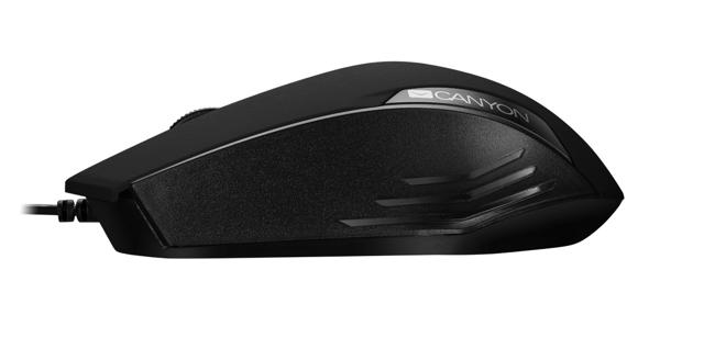 CANYON WIRED OPTICAL MOUSE BLACK