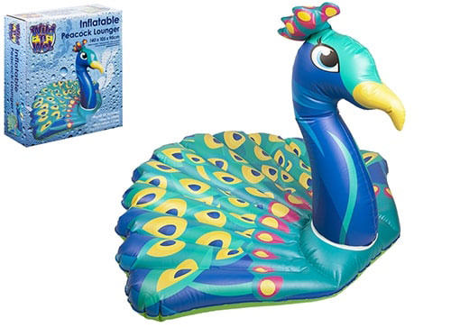 INFLATABLE PEACOCK LUNGER 140X105X90CM