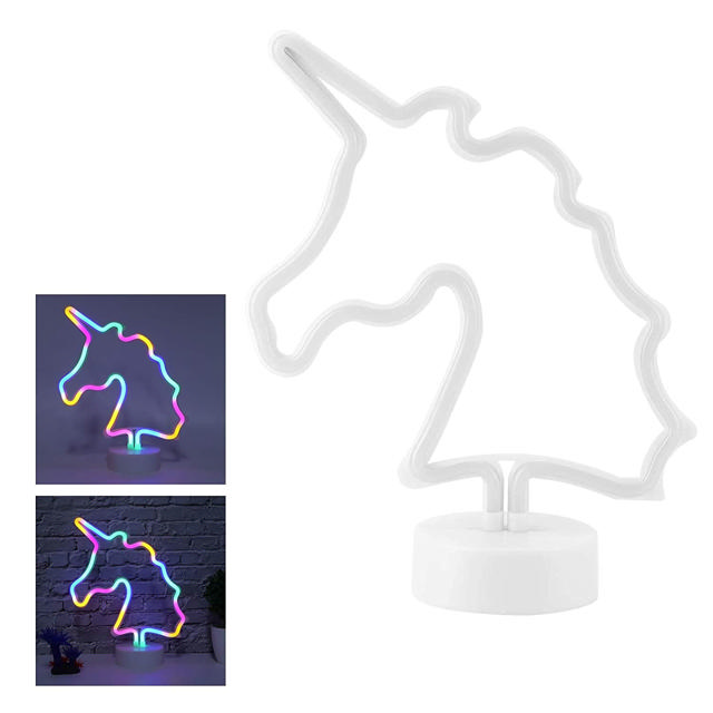 NEON STANDING LIGHT UNICORN 30CM