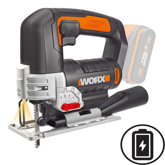 WORX WX543.9 ΗΛΕΚΤΡΙΚΗ ΣΕΓΑ 24MM SOLO 20V ΧΩΡΙΣ ΜΠΑΤΑΡΙΑ