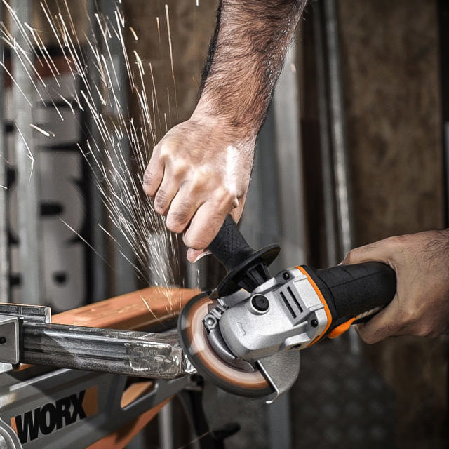 WORX WX800.9 ΗΛΕΚΤΡΙΚΟΣ ΓΩΝΙΑΚΟΣ ΤΡΟΧΟΣ 115MM SOLO 20V - ΧΩΡΙΣ ΜΠΑΤΑΡΙΑ