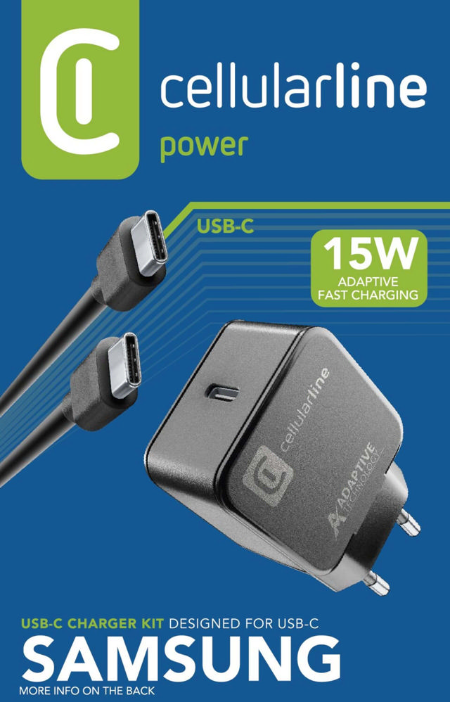 CELLULAR LINE ΦΟΡΤΙΣΤΗΣ ΣΠΙΤΙΟΥ USB-C 15W ΜΕ ΚΑΛΩΔΙΟ