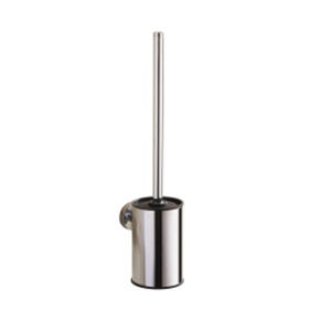 HOFER WALL TOILET BRUSH CHROME ROUND SHAPE