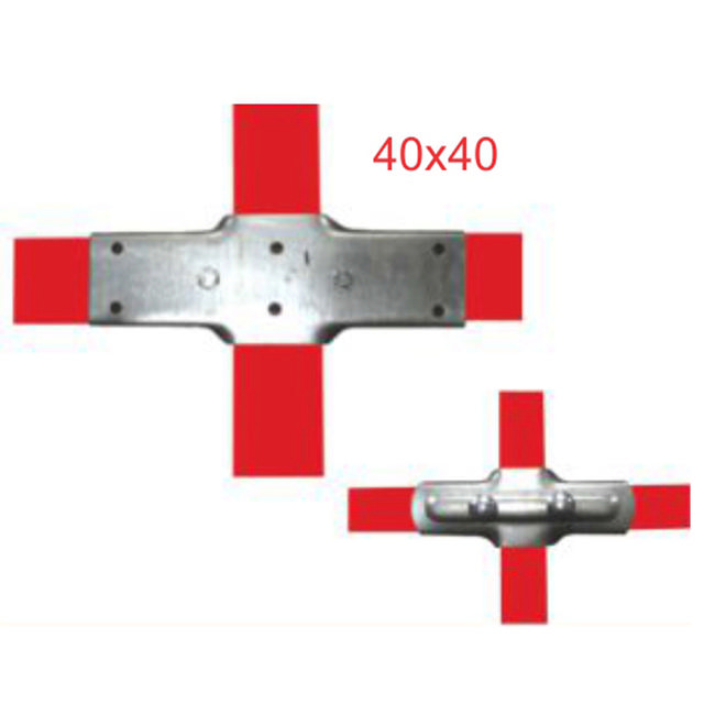 JOINT SQUARE CROSS 40X40MM