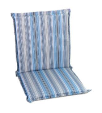 CUSHION STITCHES 95X48X5CM STRIPE BLUE/IVORY