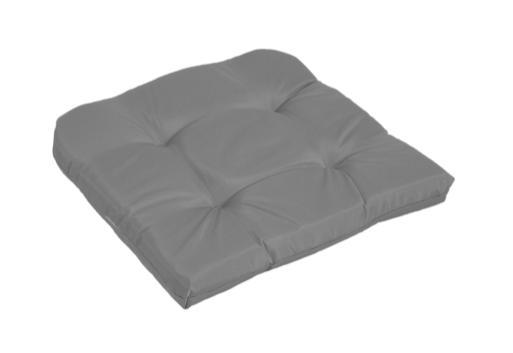 CUSHION SEAT 40X40X5CM GREY