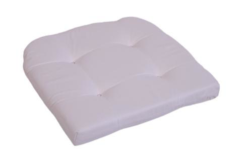 CUSHION SEAT 40X40X5CM ECRU