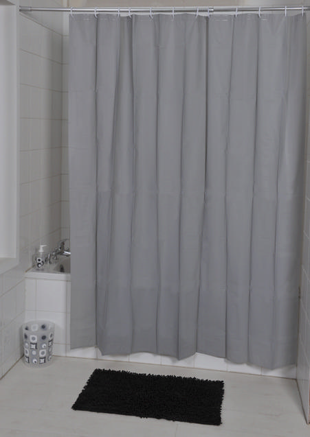 TENDA PEVA SHOWER CURTAIN 180X200CM GREY