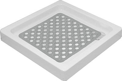 TENDA PVC SQUARE ΧΑΛΑΚΙ ΜΠΑΝΙΟΥ 50X50CM ΓΚΡΙ