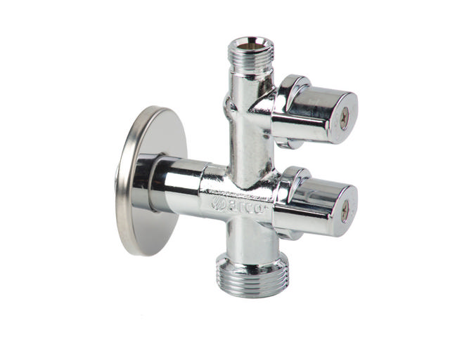 ARCO DOUBLE VALVE COMBINATION 1/2-3/4X3/8MM