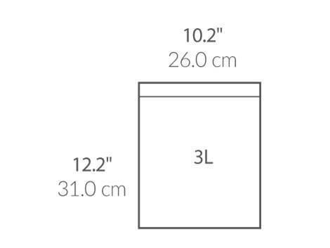 SIMPLEHUMAN ΤΣΑΝΤΑ ΚΑΔΟΥ Τ (3Λ) 40ΤΕΜ