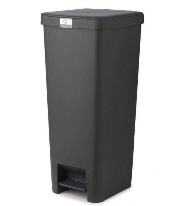 BRABANTIA STEPUP PEDAL BIN 40L DARK GREY