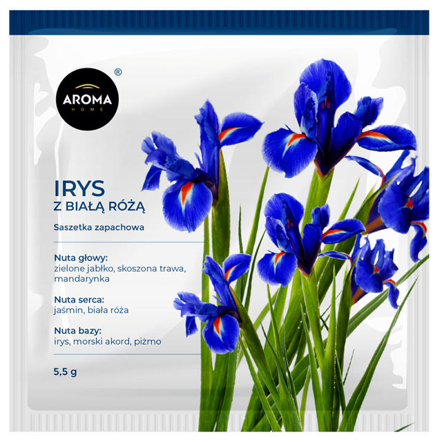 AROMA HOME ΦΑΚΕΛΑΚΙΑ ΙΡΙΣ ΜΕ ΛΕΥΚΟ ΤΡΙΑΝΤΑΦΥΛΛΟ