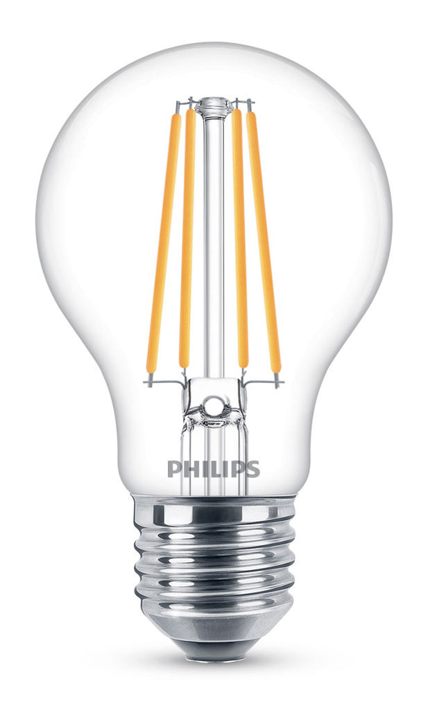 PHILIPS LED BULB 8.5-75W E27 A60 840 CL G COOL WHITE 4000K