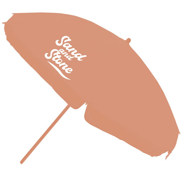 SAND AND STONE BEACH UMBRELLA 180CM PEACH 