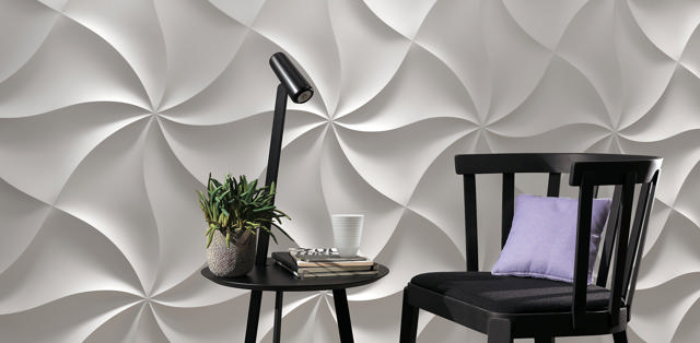 BEAUTYWALL WALL 3D PLASTER PANEL ZEPHYR 60X60CM 4PCS