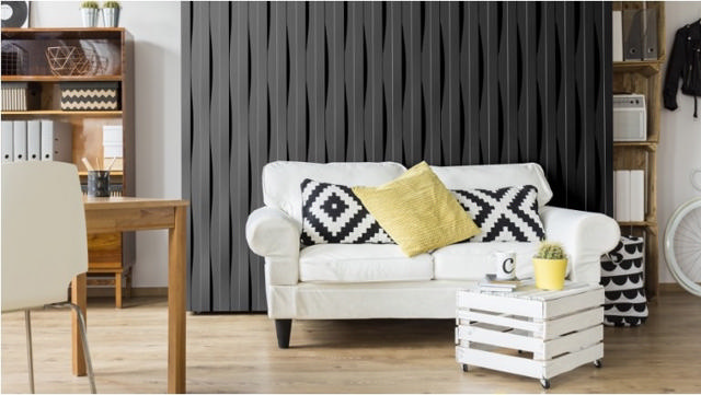 BEAUTYWALL WALL 3D PLASTER PANEL STRIPES 60X60CM 4PCS