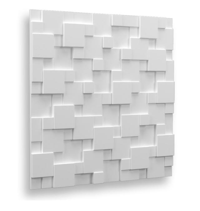 BEAUTYWALL WALL 3D PLASTER PANEL PIXEL 60CMX60CM 4PCS