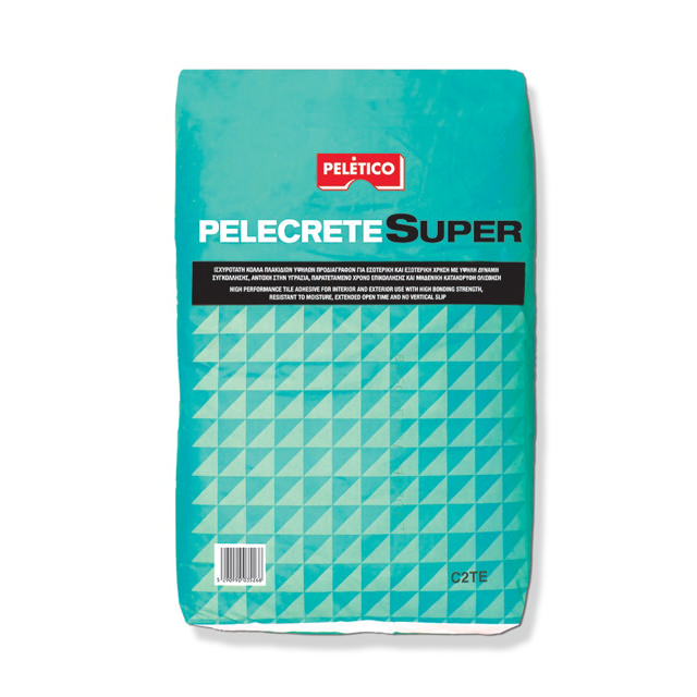 PELECRETE ΤΣΙΜΕΝΤΟΚΟΛΛΑ ΠΛΑΚΙΔΙΩΝ SUPER WHITE 25KG