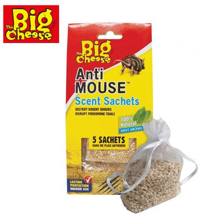 BIG CHEESE 5PCS MINT ANTI MOUSE SCENT SACHETS