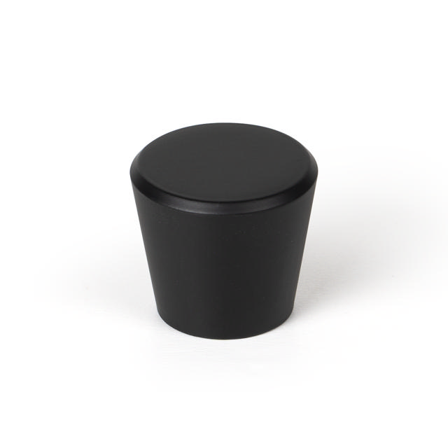 KNOB 25MM MATT BLACK PAINTED