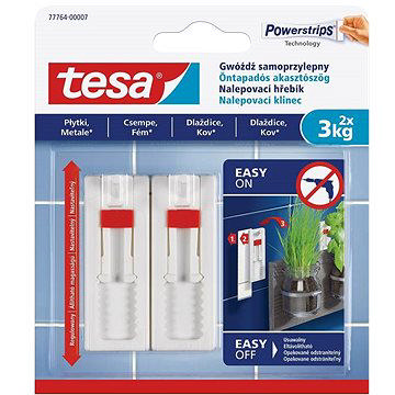 TESA 2PCS SET ADJUSTABLE HOOK 3KG FOR TILES 