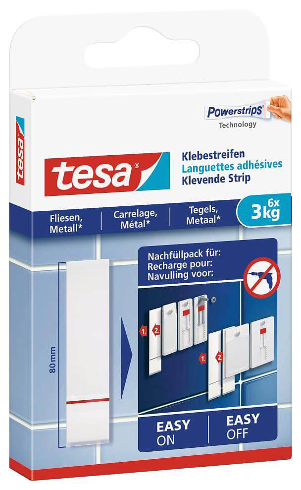 TESA 6PCS 3KG ΑΝΤΑΛΛΑΚΤΙΚΑ ΑΓΚΙΣΤΡΩΝ ΓΙΑ ΚΕΡΑΜΙΚΑ