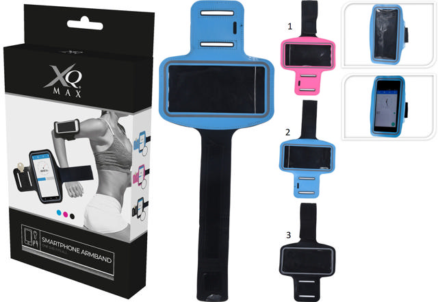 XQMAX SMARTPHONE ARMBAND 3 ASSORTED COLOURS