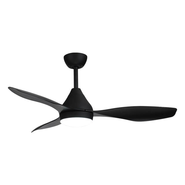 SUNLIGHT 'SEOUL' CEILING FAN DC MOTOR 3-ABS BLADES 52-INCH BLACK LED 18W 1620LM 3CCT REMOTE CONTROL