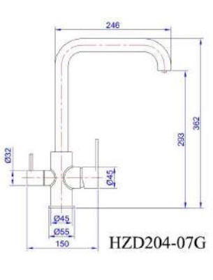 PLUIE EPOS 3-WAY MIXER BLACK MAT