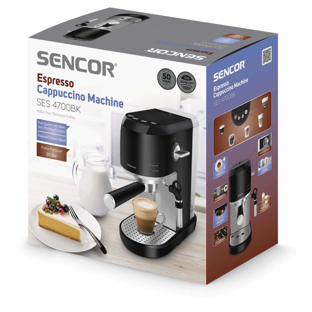 SENCOR SES 4700BK ESPRESSO MAKER 20BAR