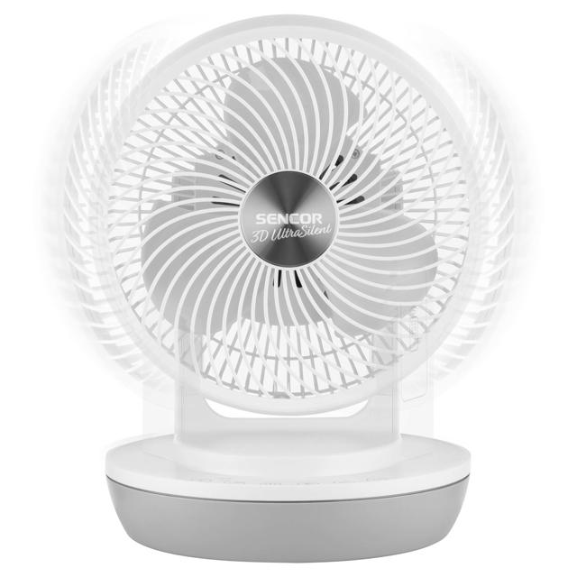 SENCOR SFE 2340WH DESKTOP FAN 3D ULTRASILENT ⌀23CM 45W