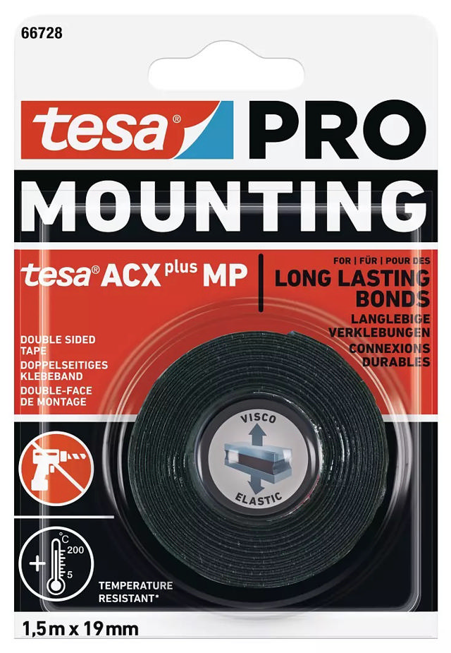 TESA PRO ΤΑΙΝΙΑ ΔΙΠΛΗΣ ΟΨΗΣ ACX+ MP 1.5Mx19mm