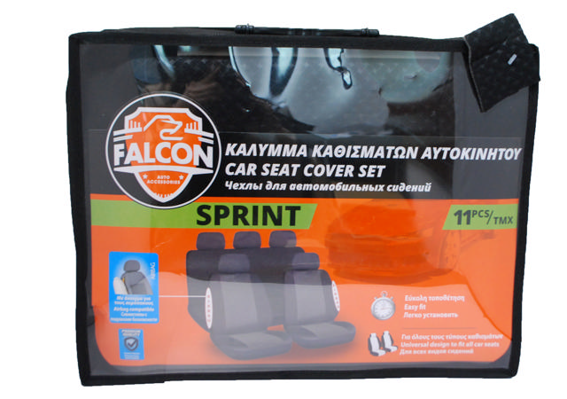 FALCON ΚΑΛΥΜΜΑ ΚΑΘΙΣΜΑΤΟΣ SPRINT ΜΑΥΡΟ / ΓΚΡΙ