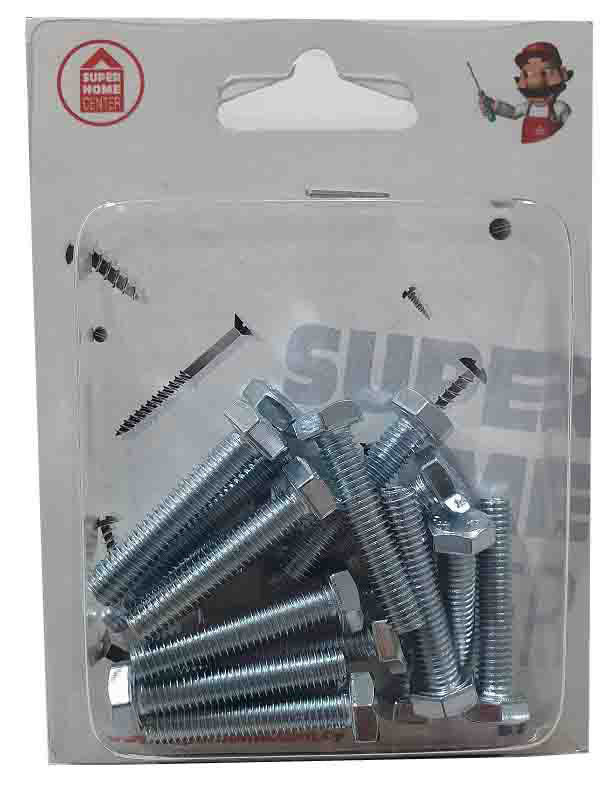 HEXAGON THREADED SCREW 6X30 18PCS