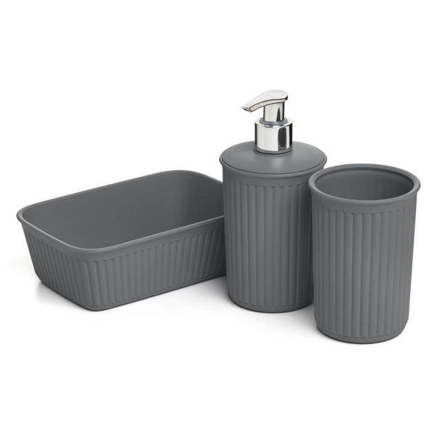 TATAY BATHROOM TABLEWARE SET A6 BAOBAB GREY