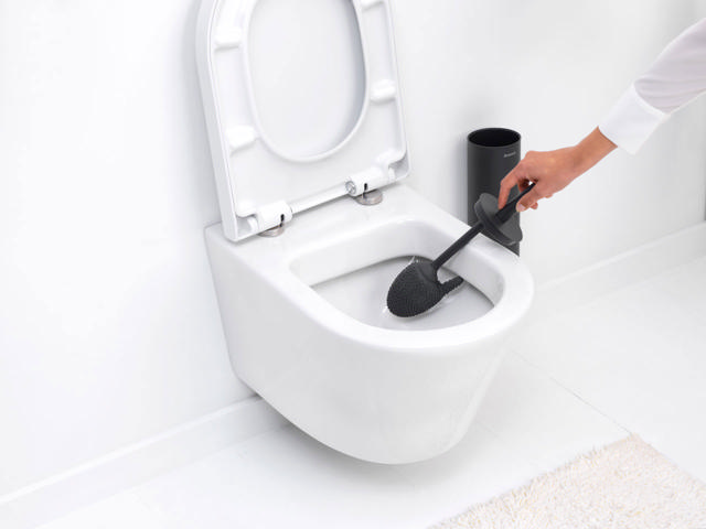 BRABANTIA MINDSET TOILET BRUSH & HOLDER MINERAL GREY