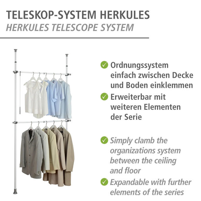 WENKO HERKULES BASIC TELESCOPIC SYSTEM -ADJUSTABLE