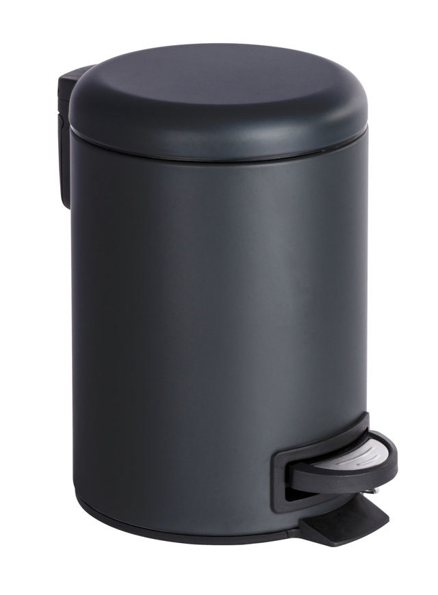 WENKO PEDAL BIN SPEEDY 3L MATT BLACK